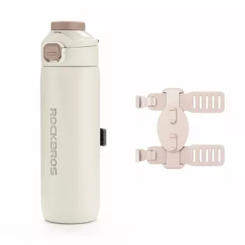 ROCKBROS termo boca za bicikl S550H-1 s magnetskim remenom, bež, 550 ml