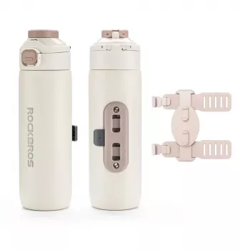 ROCKBROS termo boca za bicikl S550H-1 s magnetskim remenom, bež, 550 ml