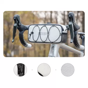 Rockbros TL001 ROAD TO SKY vodootporna torba za upravljač 1,9L, bijela