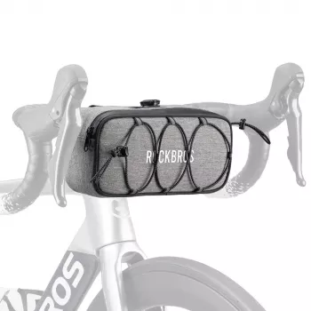Rockbros TL001 ROAD TO SKY vodootporna torba za upravljač 1,9L, siva