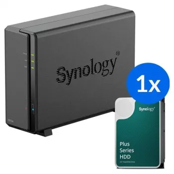 Synology DS124 + 1x HAT3310-12T (12TB) 1 ležišta NAS stolni