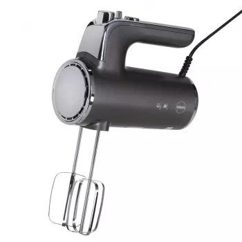Eldom R110 Robo Hand Mixer, 400 W, 5 Speeds, Turbo Function, Beating and Mixing Attachments, Silver (R110 robo)