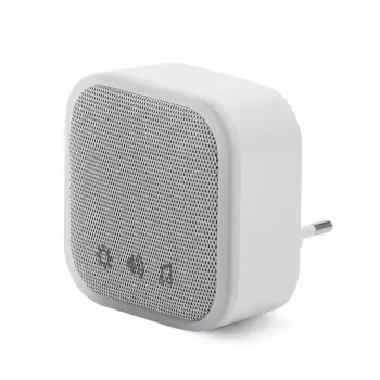 ENTAC Wireless Doorbell AC Plug-in IP44 Transmitter with 1x CR2032 Battery