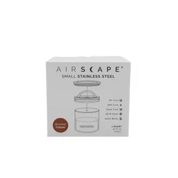 Airscape posuda za aromu od nehrđajućeg čelika, mala, brušeni bakar