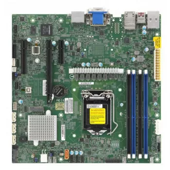 Supermicro X12SCZ-QF Micro ATX matična ploča, Intel C252, LGA 1200, DDR4, dual Gigabit LAN, IPMI