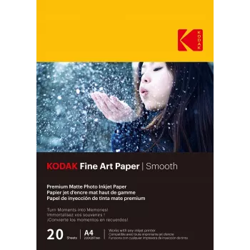 Kodak Fine Art Smooth foto papir A4, 230 g, 20 listova (9891092)