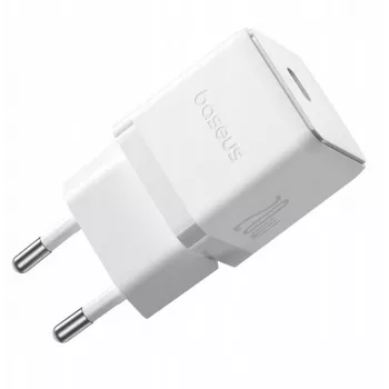 Baseus Palm 1C 20W USB-C punjač s Baseus Mini White USB-C 60W kabelom 1m, bijeli