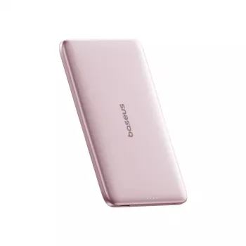 Baseus PicoGo AM41 power bank 5000mAh 20W ultra-tanki MagSafe kompatibilan s Baseus Simple USB-C kabelom 60W 30cm - ružičasti