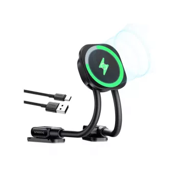 Baseus PrimeTrip C03sPro Car Dashboard Holder with Inductive Charger, Adhesive, Black