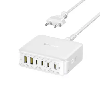 Baseus EnerFill FH21 120W 4xUSB-C + 2xUSB-A GaN stanica za punjenje, bijela