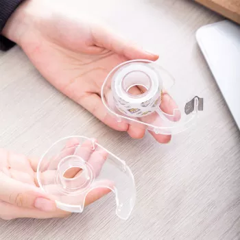 Deli Transparent Adhesive Tape with Dispenser D260804, 18 mm x 7 m