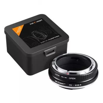 K&F Concept adapter za objektiv Canon FD na Canon RF (crni)