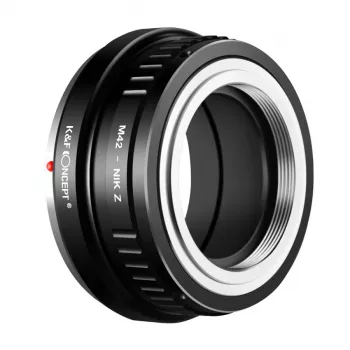 K&F Concept M42 na Nikon Z-Mount adapter objektiva za Nikon Z5 Z6 Z7 Z50 Zfc Z9 Z8 Z30, crni