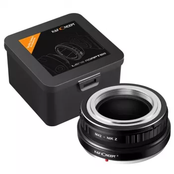 K&F Concept M42 na Nikon Z-Mount adapter objektiva za Nikon Z5 Z6 Z7 Z50 Zfc Z9 Z8 Z30, crni