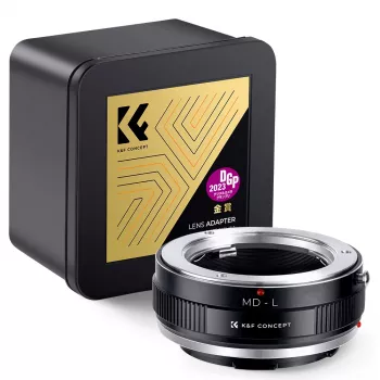 K&F adapter objektiva Minolta MD/MC na Leica L-Mount fotoaparat - crni
