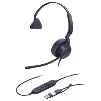 Yealink slušalice UH 44 Mono USB-C/A