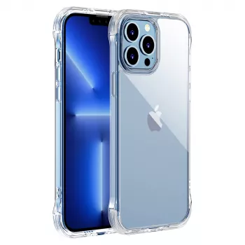 Joyroom Defender Series oklopljeno kućište za iPhone 13 Pro sa stalkom i karabinerom, prozirno (JR-BP955)