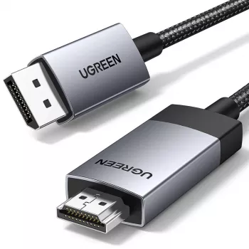Ugreen DP119 DisplayPort na HDMI adapter kabel 4K 60Hz 1m sivi