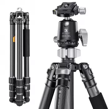 K&F Concept X284C4 stativ od karbonskih vlakana s BH-36 kuglastom glavom, 172 cm / 67,7