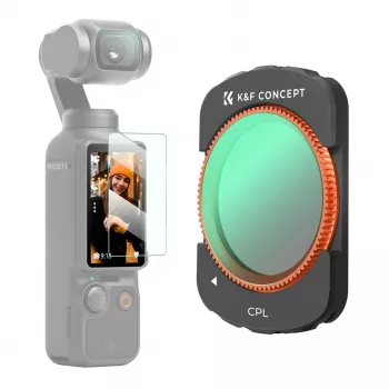 K&F Concept cirkularni polarizacijski CPL HD MRC filtar s 12 slojeva za DJI Osmo Pocket 3 (KF01.2532)