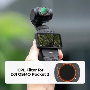 K&F Concept cirkularni polarizacijski CPL HD MRC filtar s 12 slojeva za DJI Osmo Pocket 3 (KF01.2532)