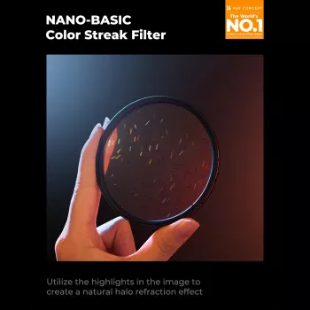 K&F Concept Nano-B MRC Rainbow Flare Streak filtar 52mm