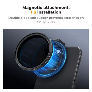 K&F Concept magnetski držač filtra za pametne telefone 67mm, crni KF01.2675