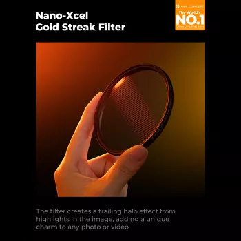 K&F Nano-X MRC Gold Streak anamorfni filtar s odsjajem 49mm