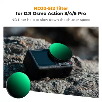 KF Concept Nano-X varijabilni ND filtar ND32-512 sivi za DJI Osmo Action 3/4/5 Pro
