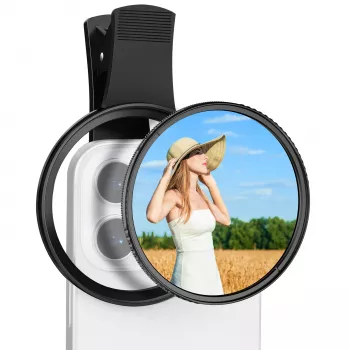 KF 2-u-1 set filtara Black Diffusion 1/4 + CPL za telefon, 67mm, s kopčom