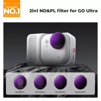 K&F Concept 4 kom 2-u-1 set ND/PL filtara ND8/PL ND16/PL ND32/PL ND64/PL za Insta360 GO Ultra, SKU.1673