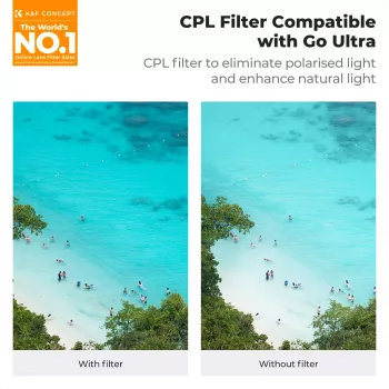 K&F Concept Nano-X 8K Ultra HD kružni polarizacijski (CPL) filtar s torbicom za Insta360 GO Ultra KF12.0011