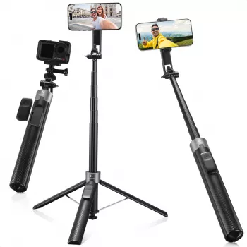 K&F Concept X97-C selfie stick stativ 180 cm s MagSafe magnetskim držačem i Bluetooth daljinskim okidačem (crni)
