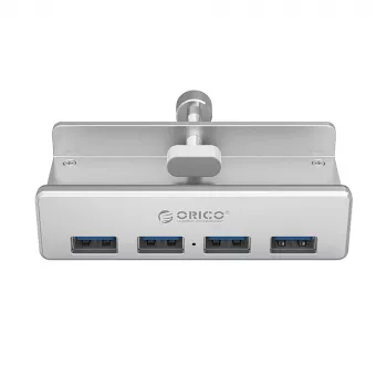 ORICO MH4PU USB hub sa stezaljkom 4x USB-A 3.0 - srebrni