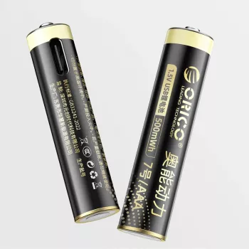 ORICO Ener-G EG7C 1,5V 500mWh AAA USB-C punjiva litij-ionska baterija, paket od 4