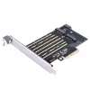 ORICO PDM2 PCIe 3.0 x4 M.2 NVMe i SATA SSD adapter kartica - crna
