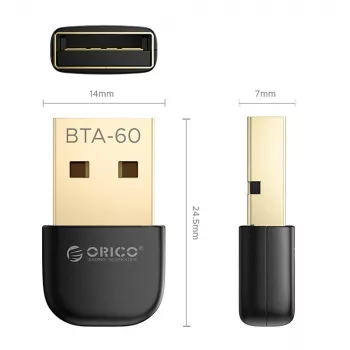 ORICO BTA-60 Bluetooth 6.0 USB adapter, crni