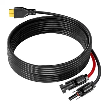 FOSSIBOT XT90-MC4 solarni kabel za punjenje, 5 m, crni