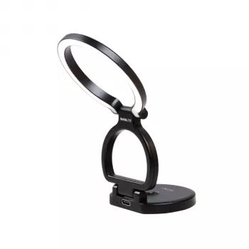 NANLITE Lumo Polar Black prstenasto svjetlo