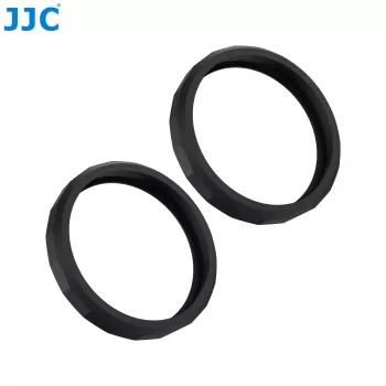 JJC 2x silikonski zaštitni prsten objektiva za DJI Osmo Action 5 Pro / 4 / 3 (crni)