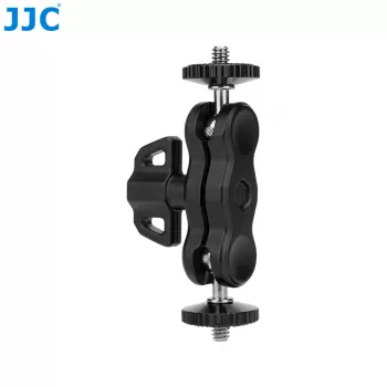 JJC MFC-B fleksibilni nosač s gusjenicom i stezaljkom za monitor svjetlo, 2x 1/4 inch vijak, crni