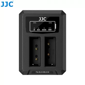 JJC dualni USB punjač za Olympus BLS-1 BLS-5 BLS-50 baterije