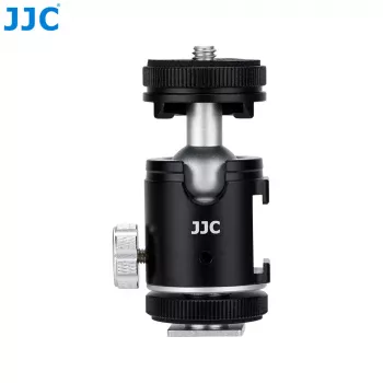 JJC BH-SM1 3D mini kuglasta glava od aluminijske legure s 3 hladne papučice, vijak 1/4