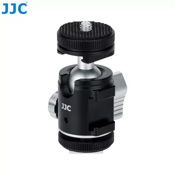 JJC BH-SM1 3D mini kuglasta glava od aluminijske legure s 3 hladne papučice, vijak 1/4