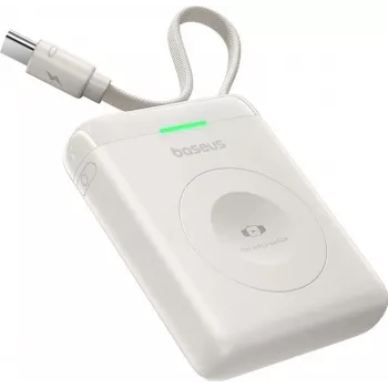 Baseus EnerFill FW11 5W power bank za Apple Watch s ugrađenim kabelom - bijeli
