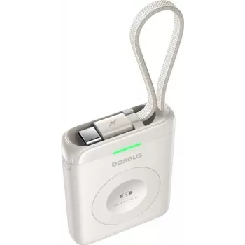 Baseus EnerFill FW11 5W power bank za Apple Watch s ugrađenim kabelom - bijeli