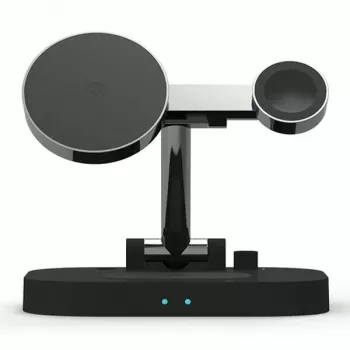 AWEI 4-in-1 Wireless Charging Station W2215W Fast Charging Black