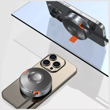 AWEI W27 3-u-1 bežična stanica za punjenje 15W brzo punjenje s USB-C kabelom crna