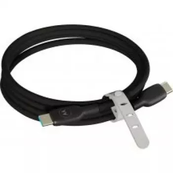 Motorola silikonski USB-C na USB-C kabel 2m 100W 5A crni