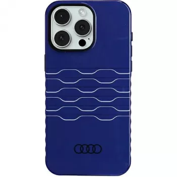 Audi IML MagSafe Case for iPhone 15 Pro Max 6.7 inch Navy Blue Hard Case